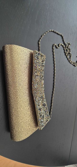 Pochete de cerimonia em tons cobre