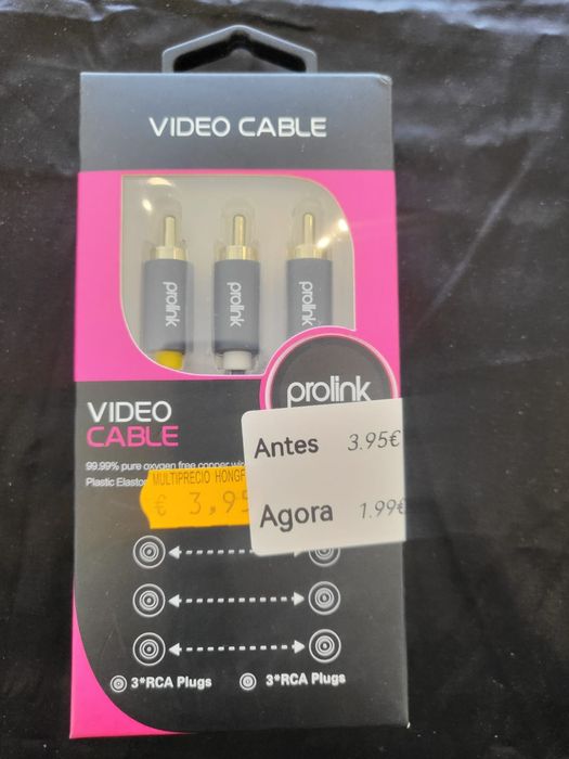 Cabos de áudio novos