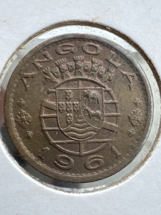 Moeda 50 cent Angola 1961