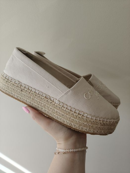 Damskie espadryle na platformie Calvin Klein 40