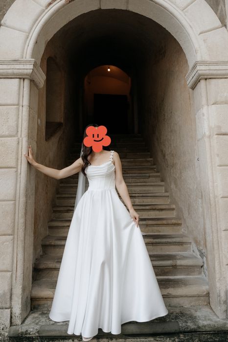 Suknia ślubna biała gorset