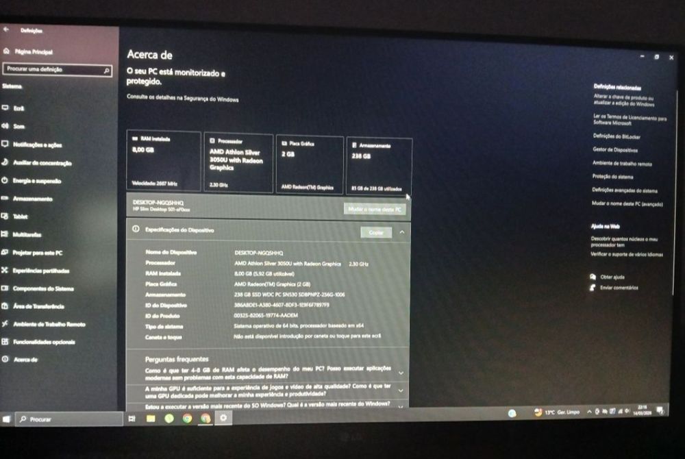 Computador secretaria