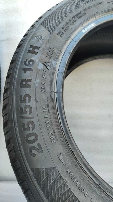 Opony Zimowe 205/55/16 Continental 2szt 7,5mm