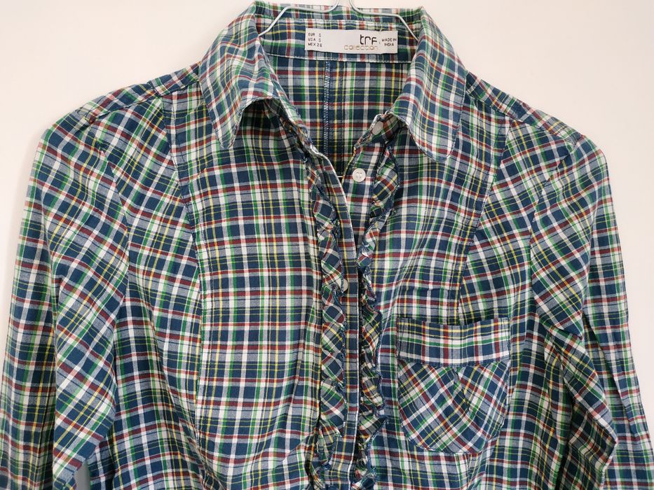 Camisa xadrez cintada