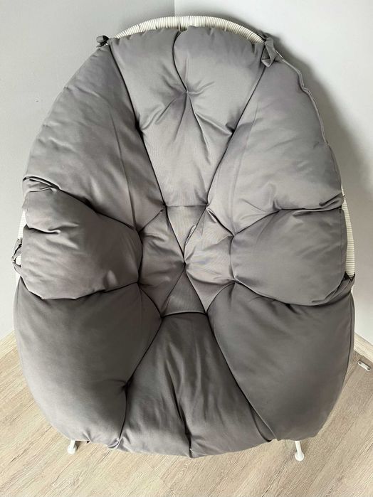 Fotel biały żyłkowy do domu i ogrodu ACAPULCO loft