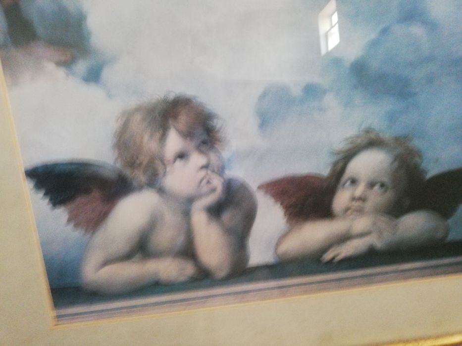 Quadro/ Anjos com vidro64862043463809122