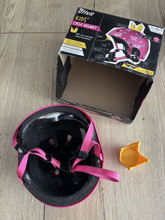 Kask dziecięcy z koroną Crivit