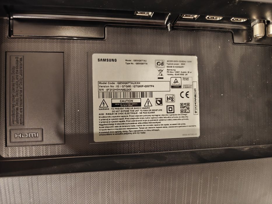 Telewizor Samsung 50 cali 4K QE50Q67TAUXXH