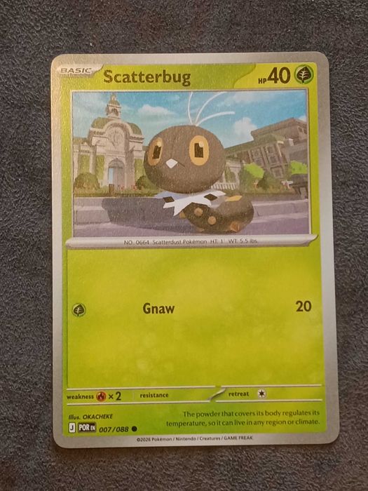 Scatterbug 007/088 Karta POKEMON TCG Mega Evolution Perfect Order ...