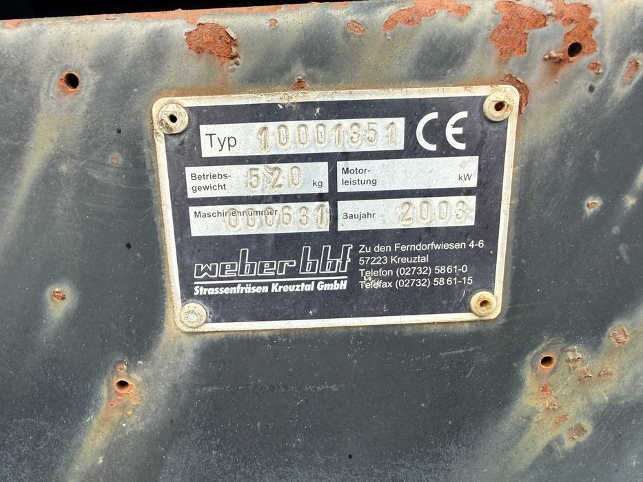 Frezarka drogowa WEBER 500