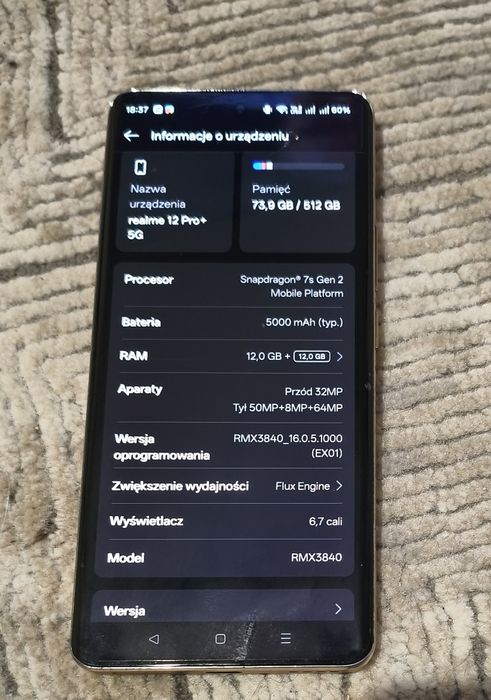 Realme 12 pro+ .