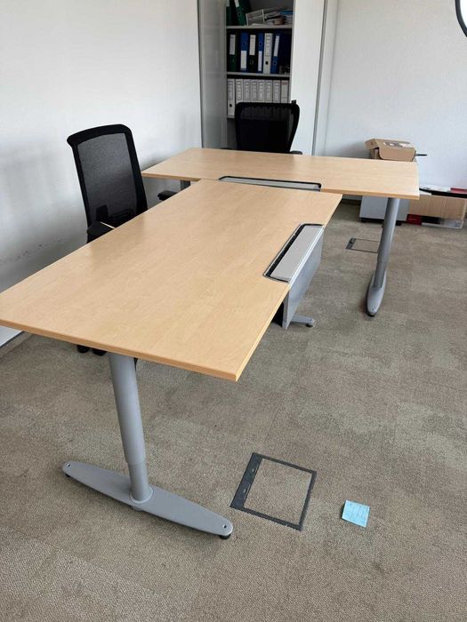 Biurko KINNARPS 160 x80 BUK biurka stoły  regulowana h manualnie