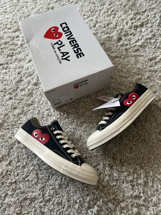 Кеди кросівки Comme Des Garcons Play x Converse Low 150206C
