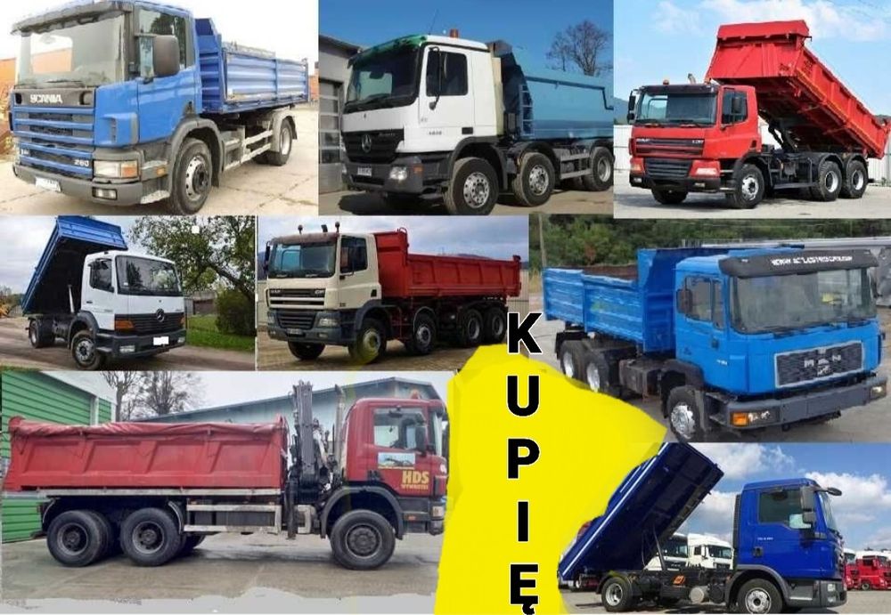 Skup aut ciężarowych Mercedesów Toyot Dafów Manów Actros Sprinter Ateg