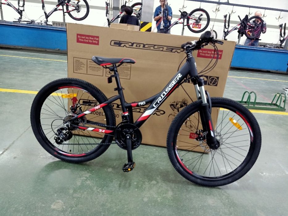 НОВЫЙ велосипед алюм Кроссер Crosser Nio 24 и 26 Shimano Giant Author