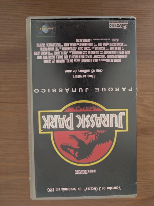 VHS " Parque Jurássico  " 1993 (Opt. Estado)