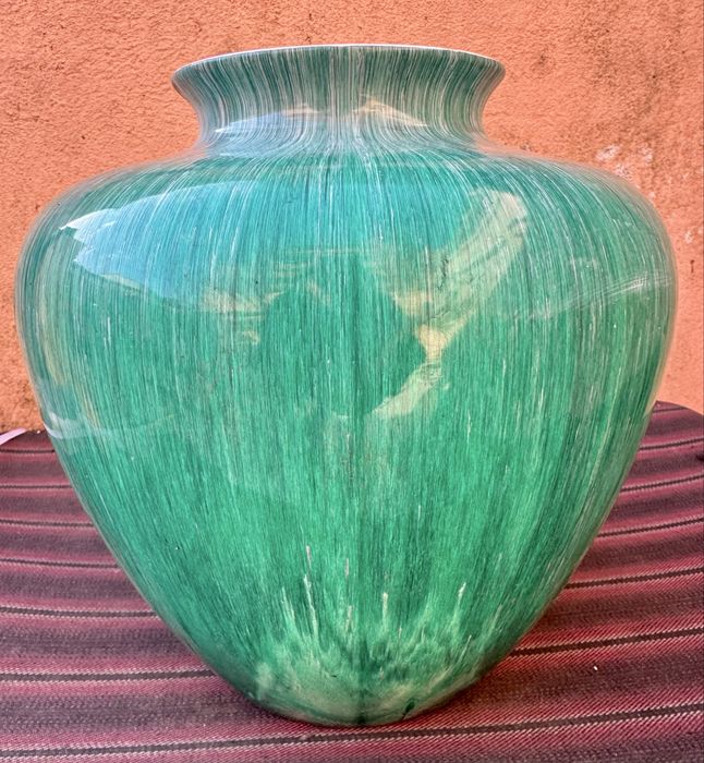 Vaso em cerâmica vidrado - anos 80