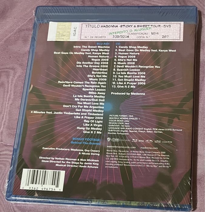 Madonna - Sticky & Sweet Blu-Ray + CD