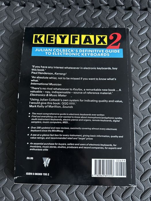 Keyfax 2 – Julian Colbeck | Przewodnik po syntezatorach i keyboardach | 1986