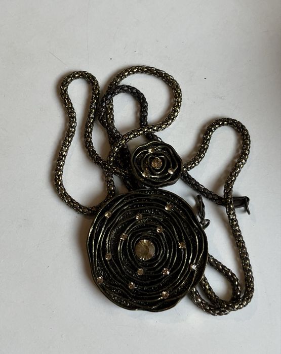 Stary wisior łańcuszek naszyjnik 2 szt