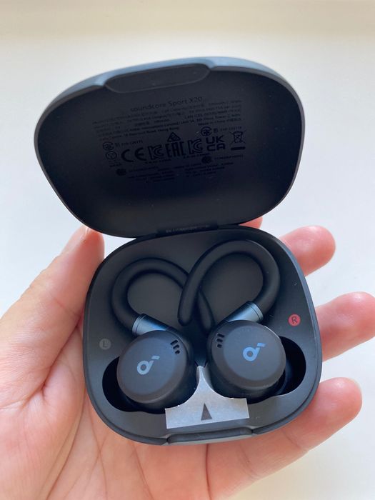 Навушники Soundcore Sport X20, чорні/зелені- нові, без коробки