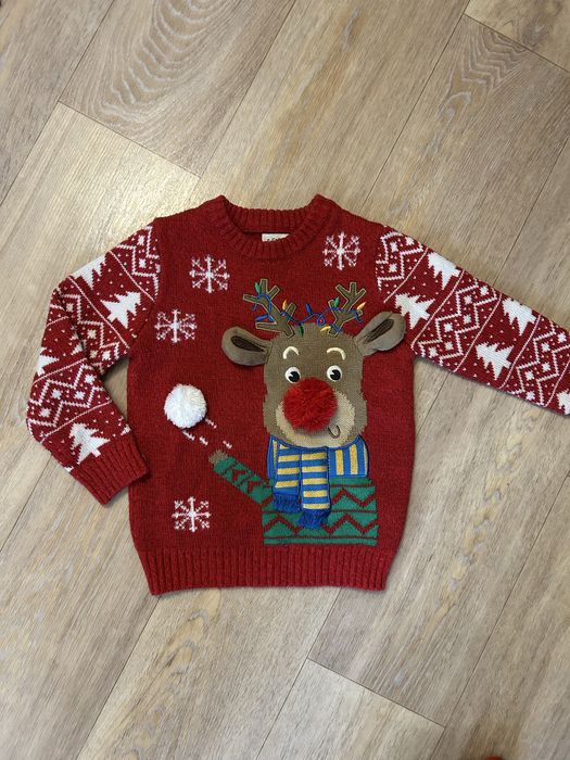 Новорічний светр з оленем 2-3 р.