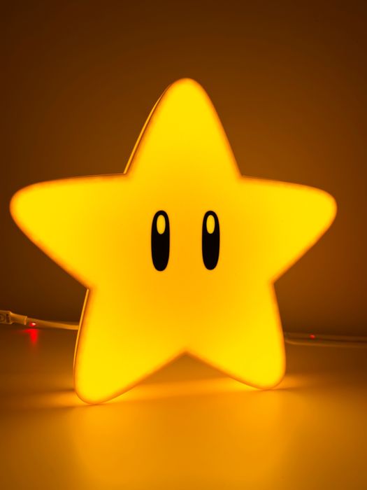 Super Mario Star Світильник Маріо Нічник LED