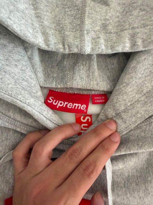 Hoodie Supreme crossed box logo