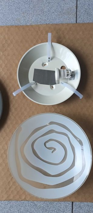 3 Candeeiros Plafon como novos