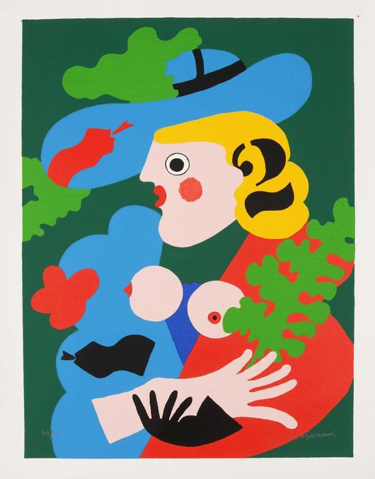 Rubens, serigrafia em tela de José Guimarães