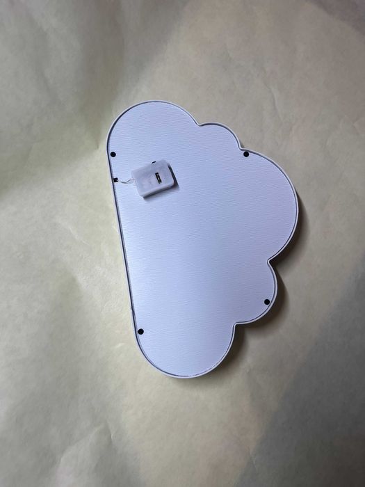 Світлодіодний нічник-дзеркало з 3D ефектом Хмара з тюльпанами