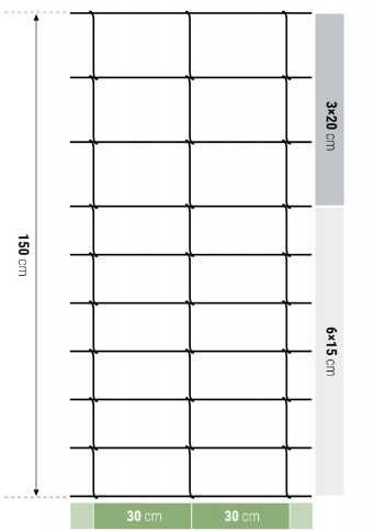 Siatka leśna 150/10/30 50 mb rolnicza