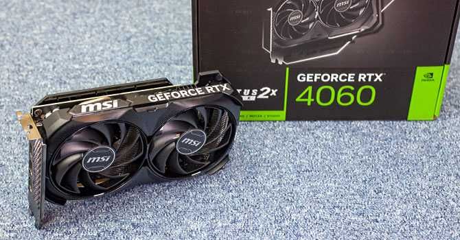 Відеокарта MSI Nvidia GEForce RTX 4060 TI VENTUS 2X BLACK 8GB Б/в