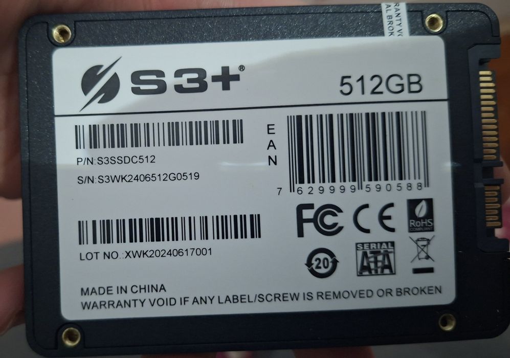 disco interno SSD S3+ Professional Series de 512GB