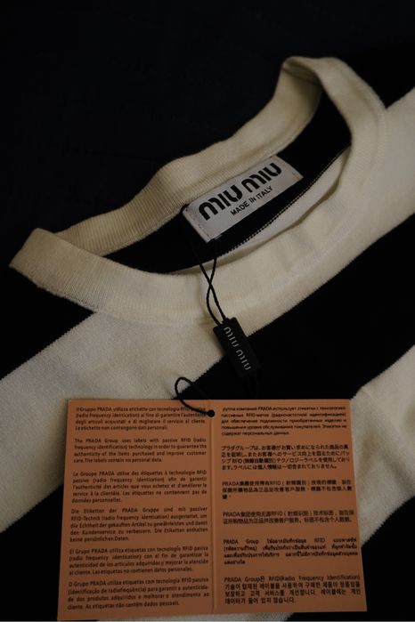 Джемпер Miu Miu . Кофта з лого Miu Miu . S-M