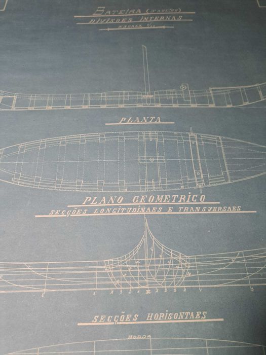 Bateira (D'Aveiro) - Divisões Internas (Planta)