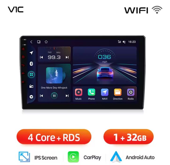 Rádio Fiat Bravo 2007-14 Android Auto Carplay GPS WiFi Bluetooth NOVO