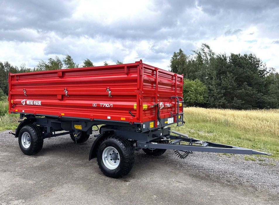 Przyczepa dwuosiowa METAL-FACH T710/1 6T 2020/21 rok STAN IDEALNY - jak NOWA pronar t653