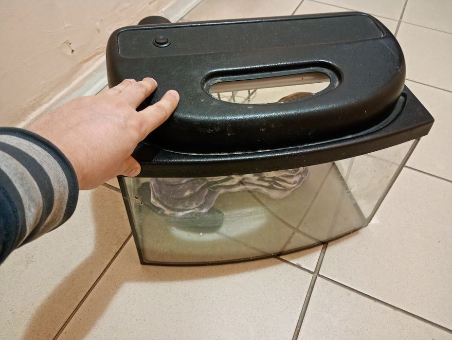 Продам аквариум бу с декором.