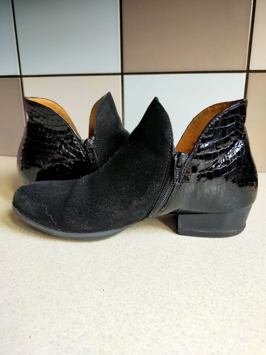 Buty botki Maciejka skórzane 36/23 cm