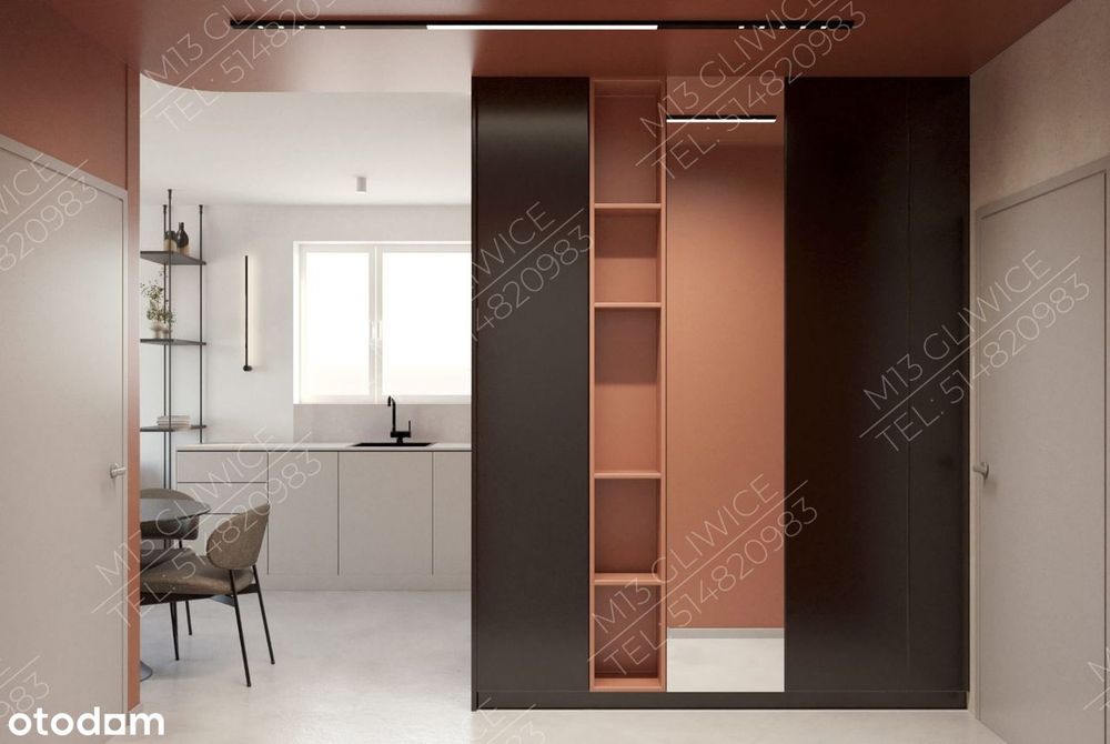 2-pokojowy apartement z tarasem w centrum Gliwic - Moniuszki 13 - Widok 5