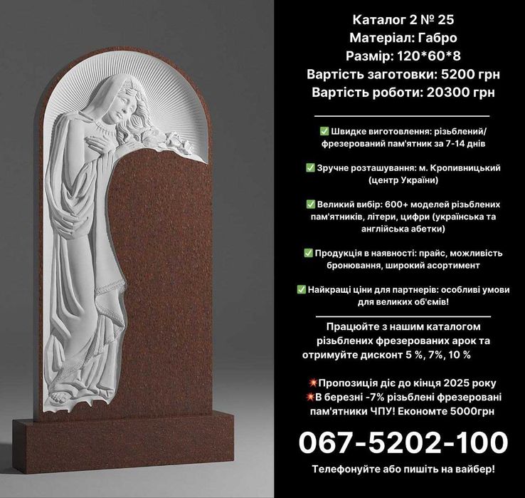 Монтаж та встановлення пам’ятників з граніту Кропивницький