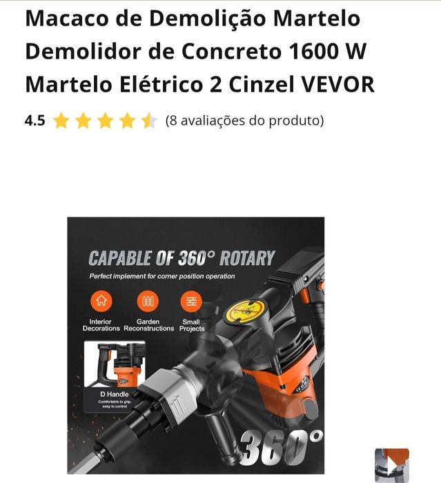 Martelo motopic de demolição