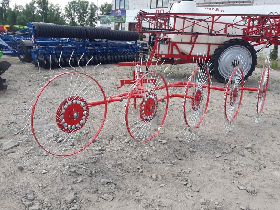 Грабли ворошилки, сенограбалка, граблі сонечко 4-5 коліс Wirax Польща