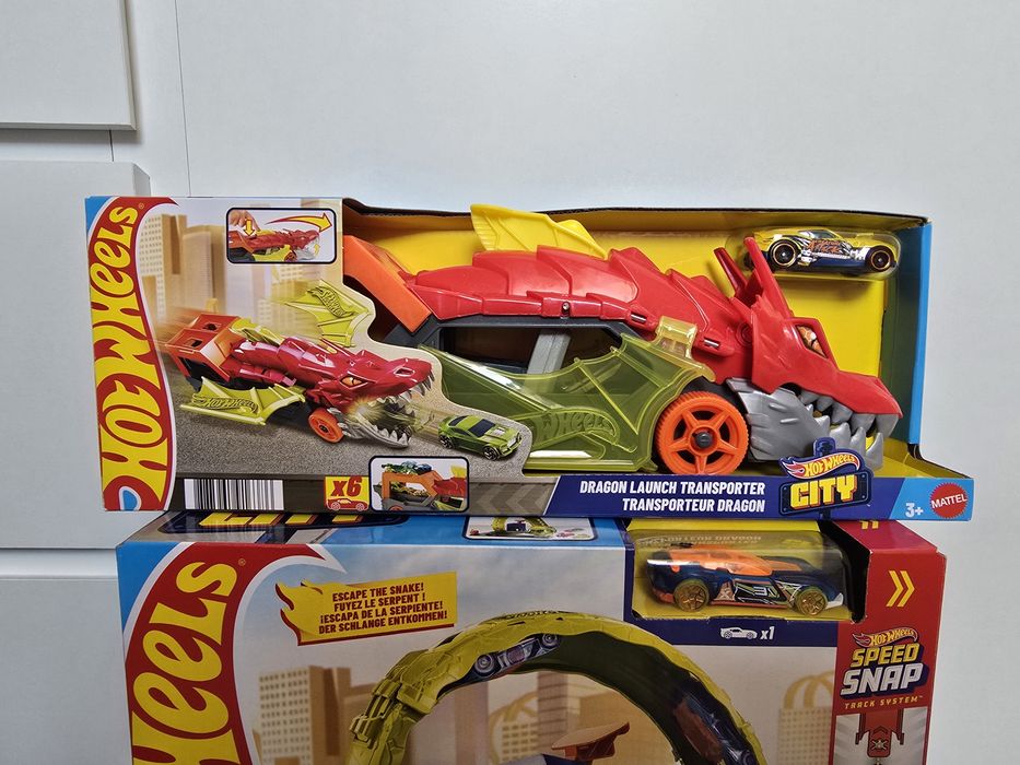 Nowe zestaw 3 x zabawki Tory Hot Wheels