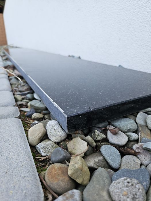 Płyta kamienna, parapet, czarna