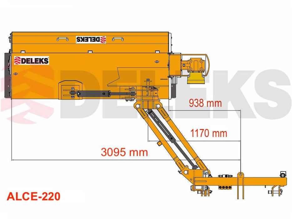 Roçadora 2.2m ALCE-220 720kg-p/trator 80-110cv - novo c/Cardã incluido