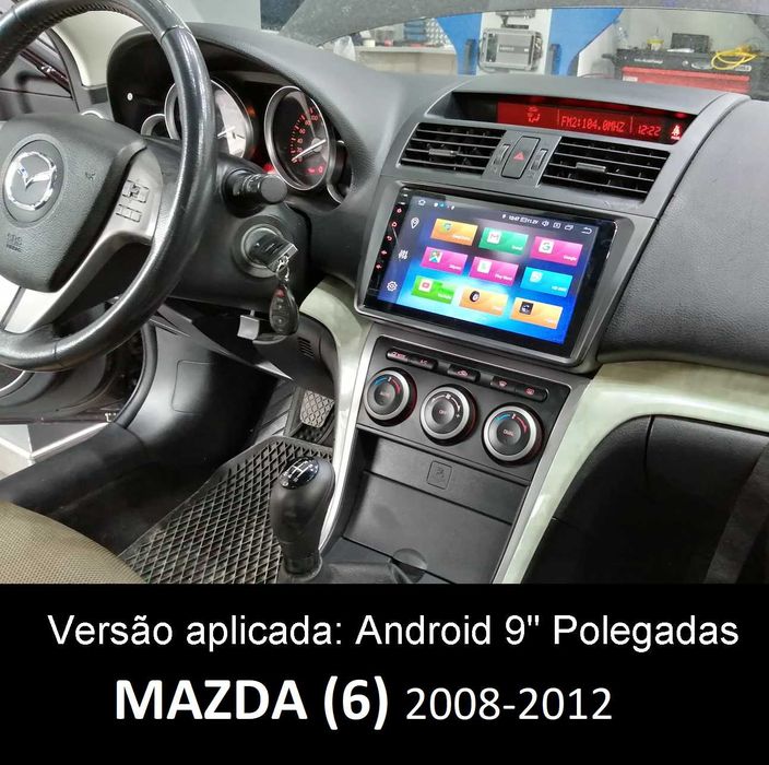 (NOVO) Rádio 2DIN • MAZDA 6 (2002 a 2012) • Android GPS [4+64GB]