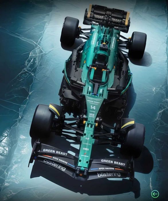 F1 Aston Martin Aramco AMR24 з коробкою, 65 см, 1912 дет