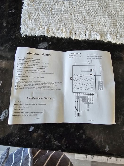 Comando fecho central